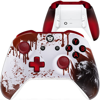 HEXGAMING ULTRA ONE Controller for XBOX, PC, Mobile- Blood Zombie ABXY Labeled