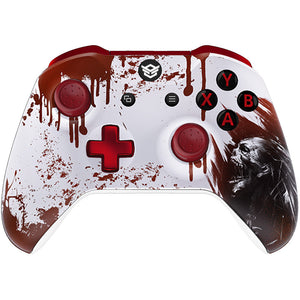 HEXGAMING ULTRA ONE Controller for XBOX, PC, Mobile- Blood Zombie ABXY Labeled