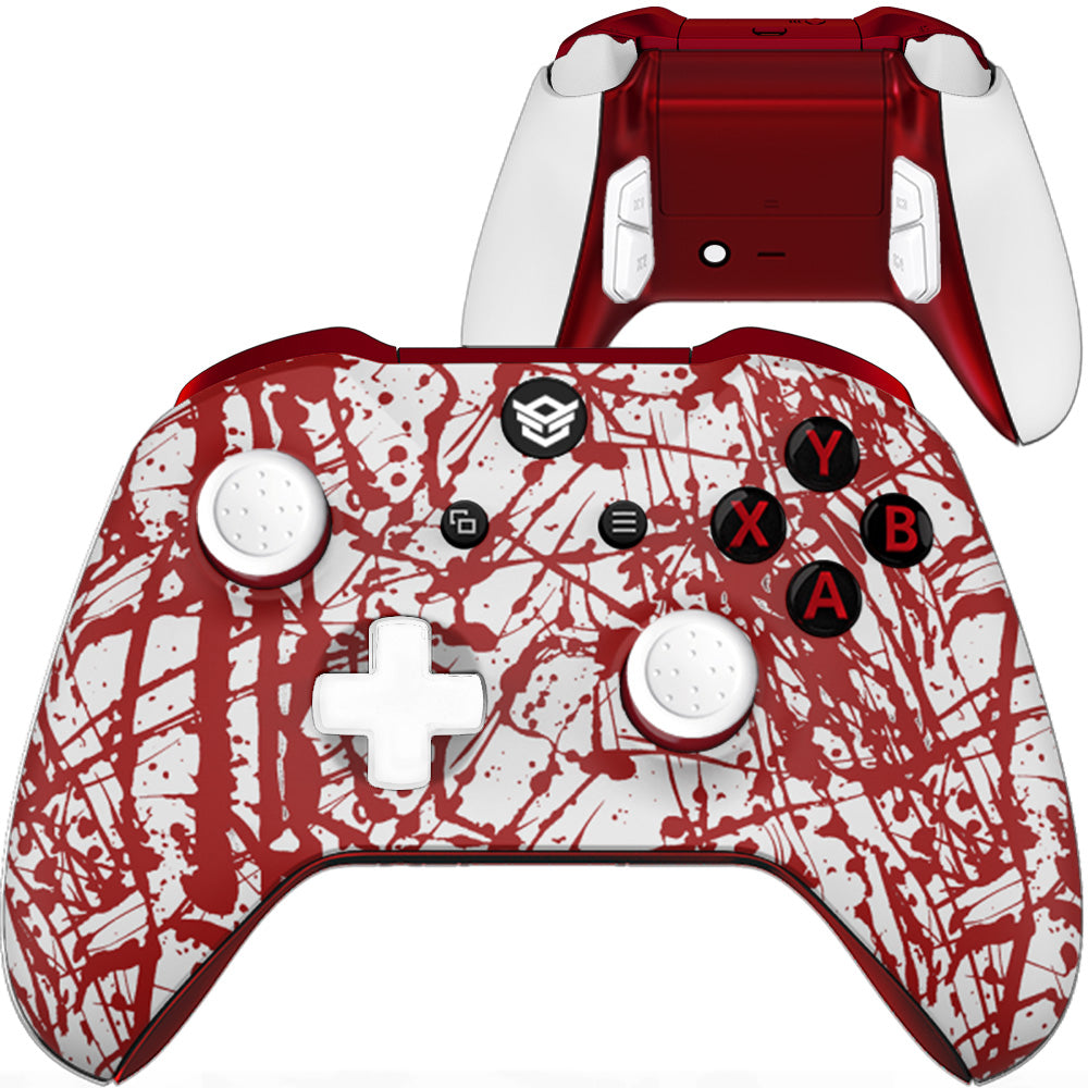 HEXGAMING ULTRA ONE Controller for XBOX, PC, Mobile- Blood ABXY Labeled