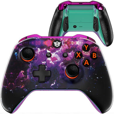 HEXGAMING ULTRA ONE Controller for XBOX, PC, Mobile- Surreal Lava ABXY Labeled