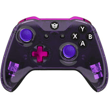 Load image into Gallery viewer, HEXGAMING ULTRA ONE Controller for XBOX, PC, Mobile-Clear Atomic Purple ABXY Labeled
