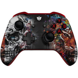 HEXGAMING ULTRA ONE Controller for XBOX, PC, Mobile-Tiger Skull ABXY Labeled