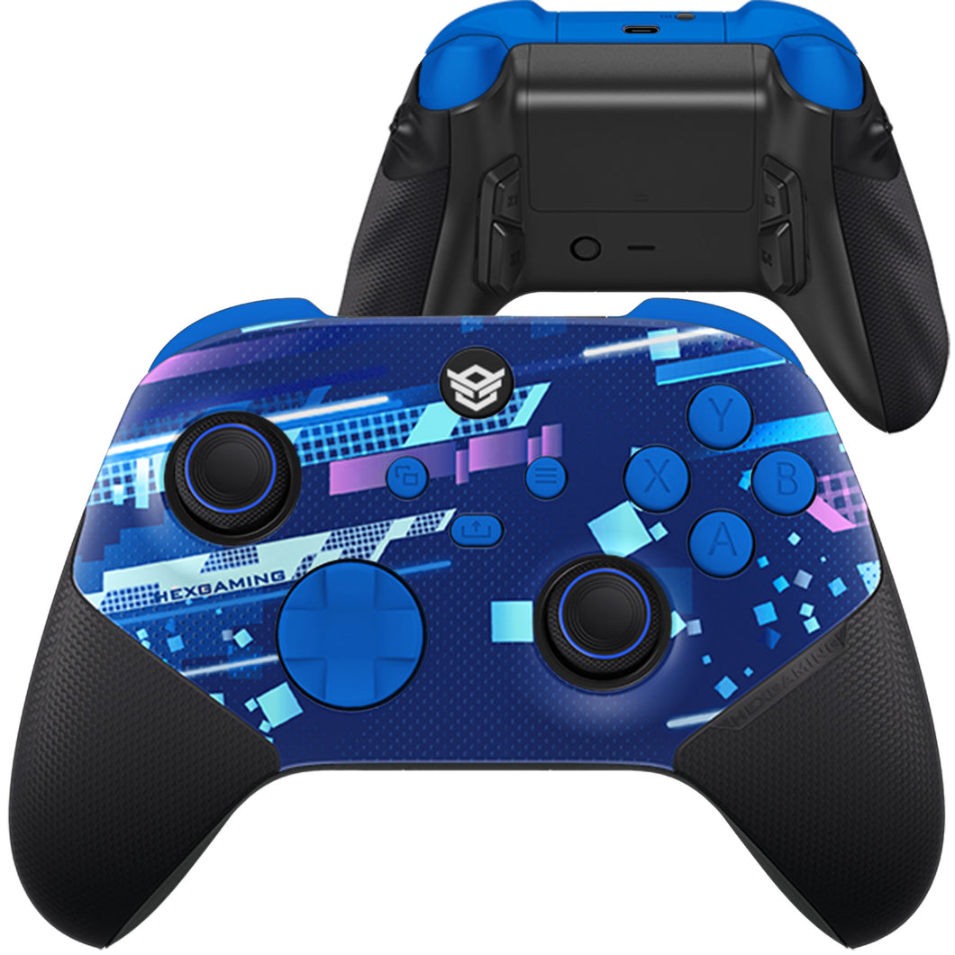 ULTRA X with Adjustable Triggers & Rubberized Grip Faceplate - Blue Space Distortion
