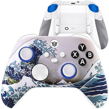 画像をギャラリービューアに読み込む, HEXGAMING ULTRA X Controller for XBOX, PC, Mobile - The Great Wave ABXY Labeled
